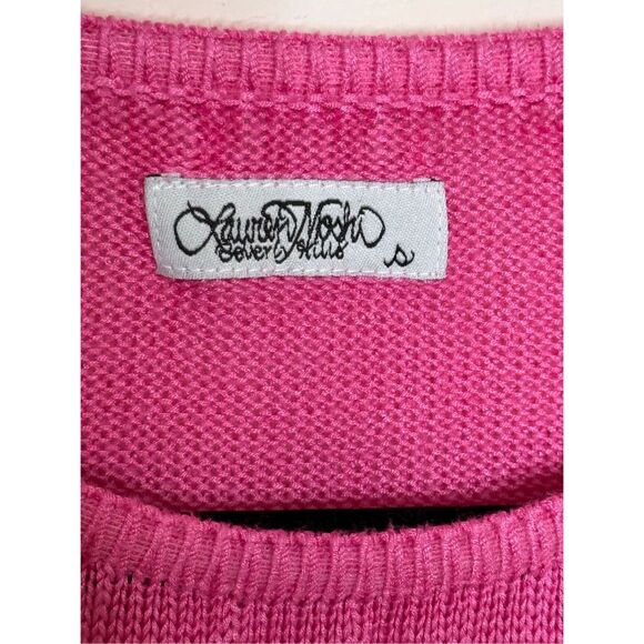 Lauren Moshi Helena Rasta Lion Sweater Pink Small - Picture 7 of 8